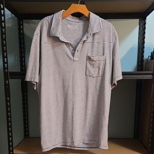 Vineyard Vines White and Black Polo Shirt